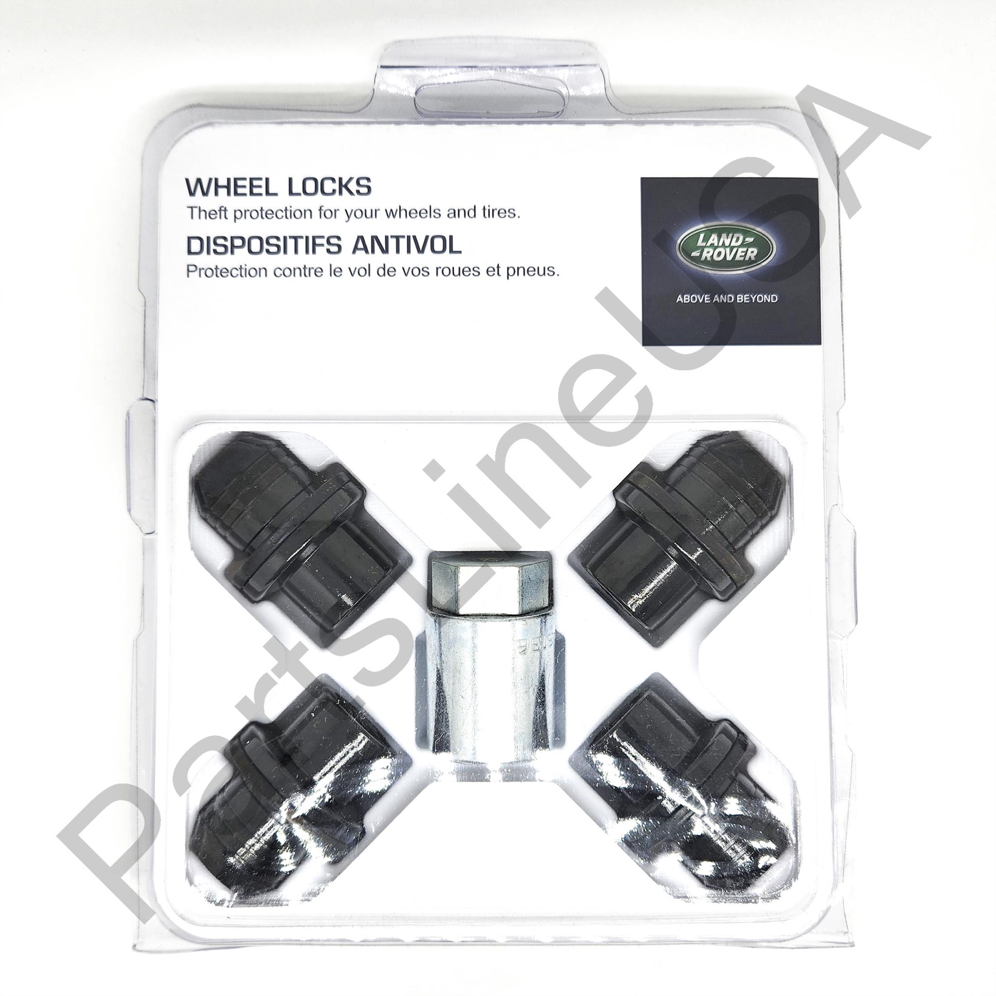 Picture of Genuine Land Rover Range Rover Sport Black Wheel Locks Lug Nut Set VPLGY0104